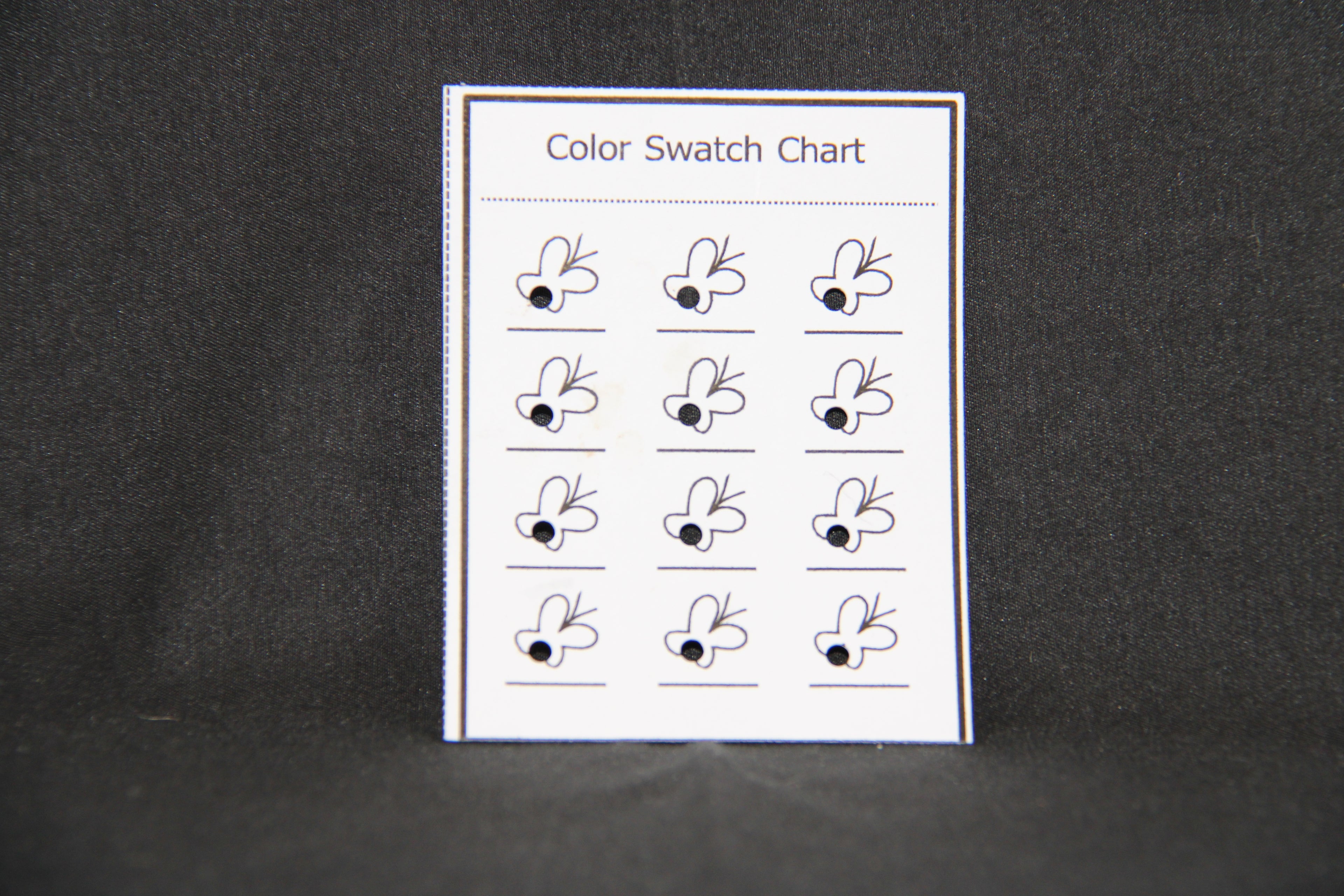 5 Kleurkaarten van 12 kleuren keuze uit verschillende motieven