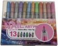 Set de Nail Art Métallique Guangna – 12 Couleurs + 1 Stylo de Fixation (Soft Luxury Metallic)